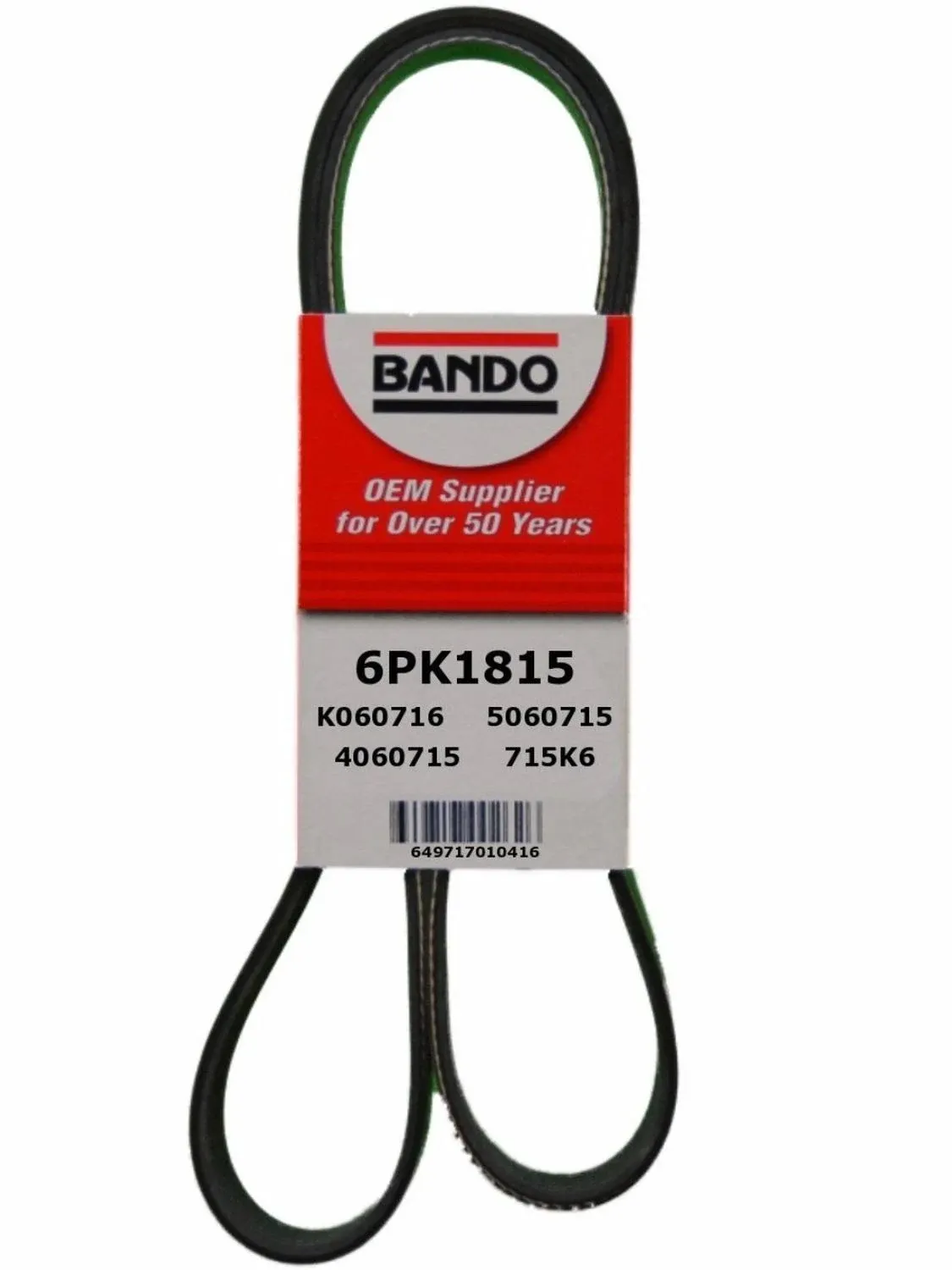 Bando 6PK1815 Accessory Drive Belt + Cross Reference | FinditParts