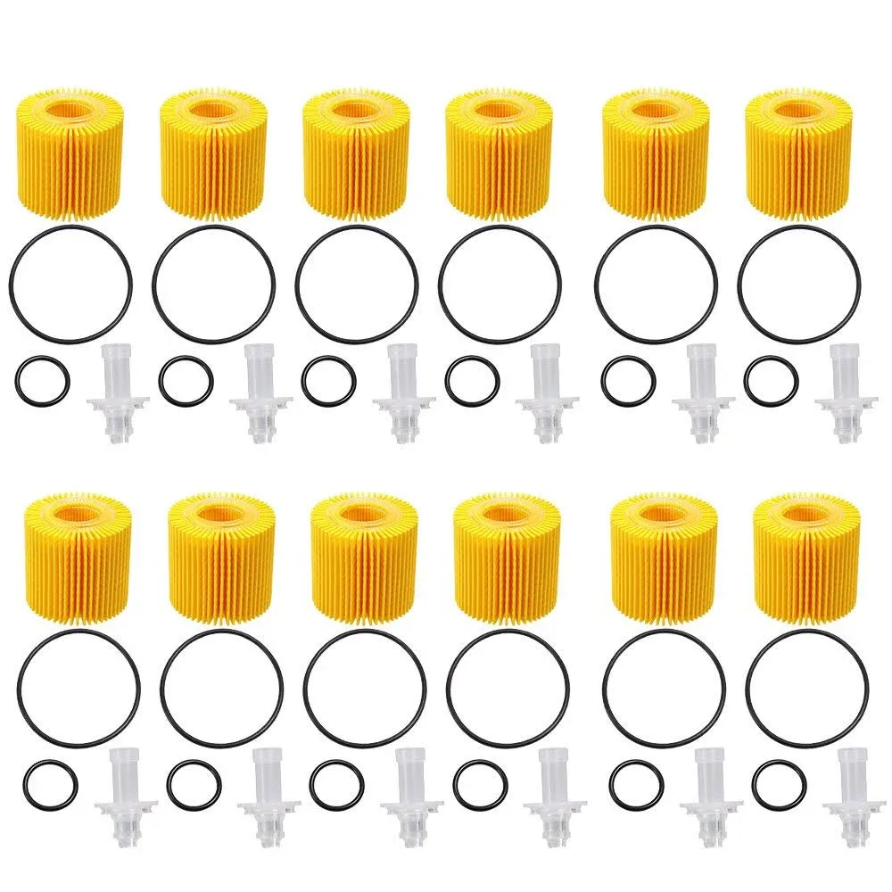 Engine Oil Filter OEM STP S10358 with 12Pcs Replacement for Toyota... 