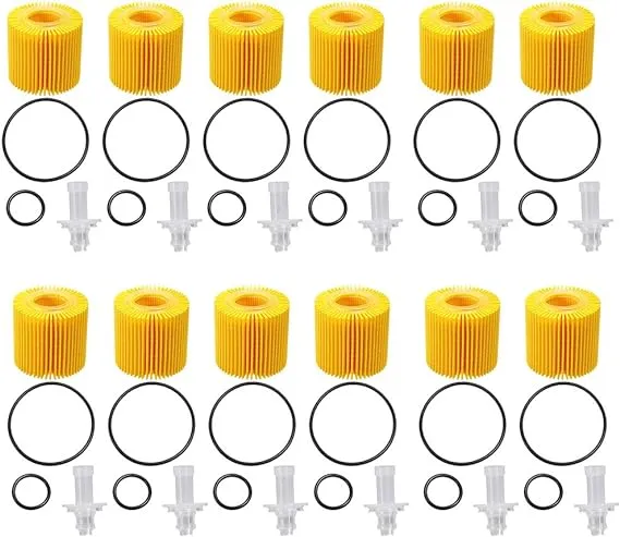 Engine Oil Filter OEM STP S10358 with 12Pcs Replacement for Toyota Prius,Replacement for LEXUS V6311,Corolla and C-HR