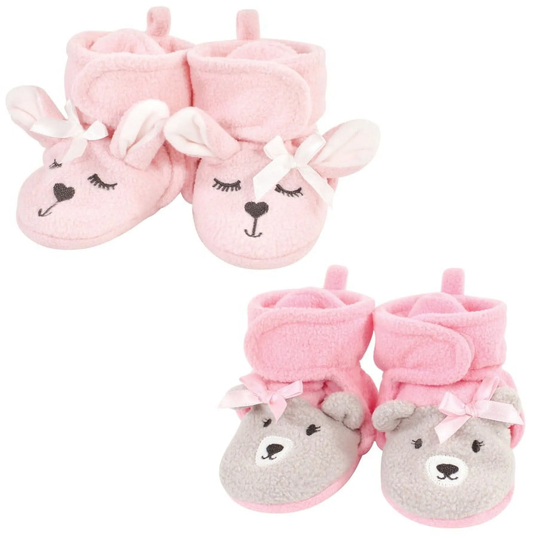 Hudson Baby Unisex-Child Cozy Fleece Booties Winter Accessory Set