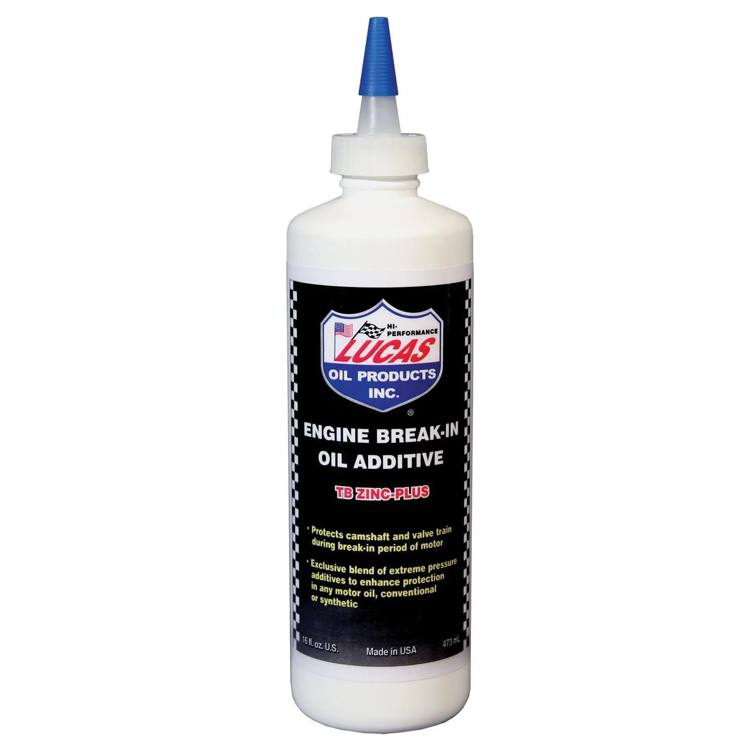 Lucas Oil 10063 Engine Break in Oil Additive w/TB Zinc Plus - 16 Ounce