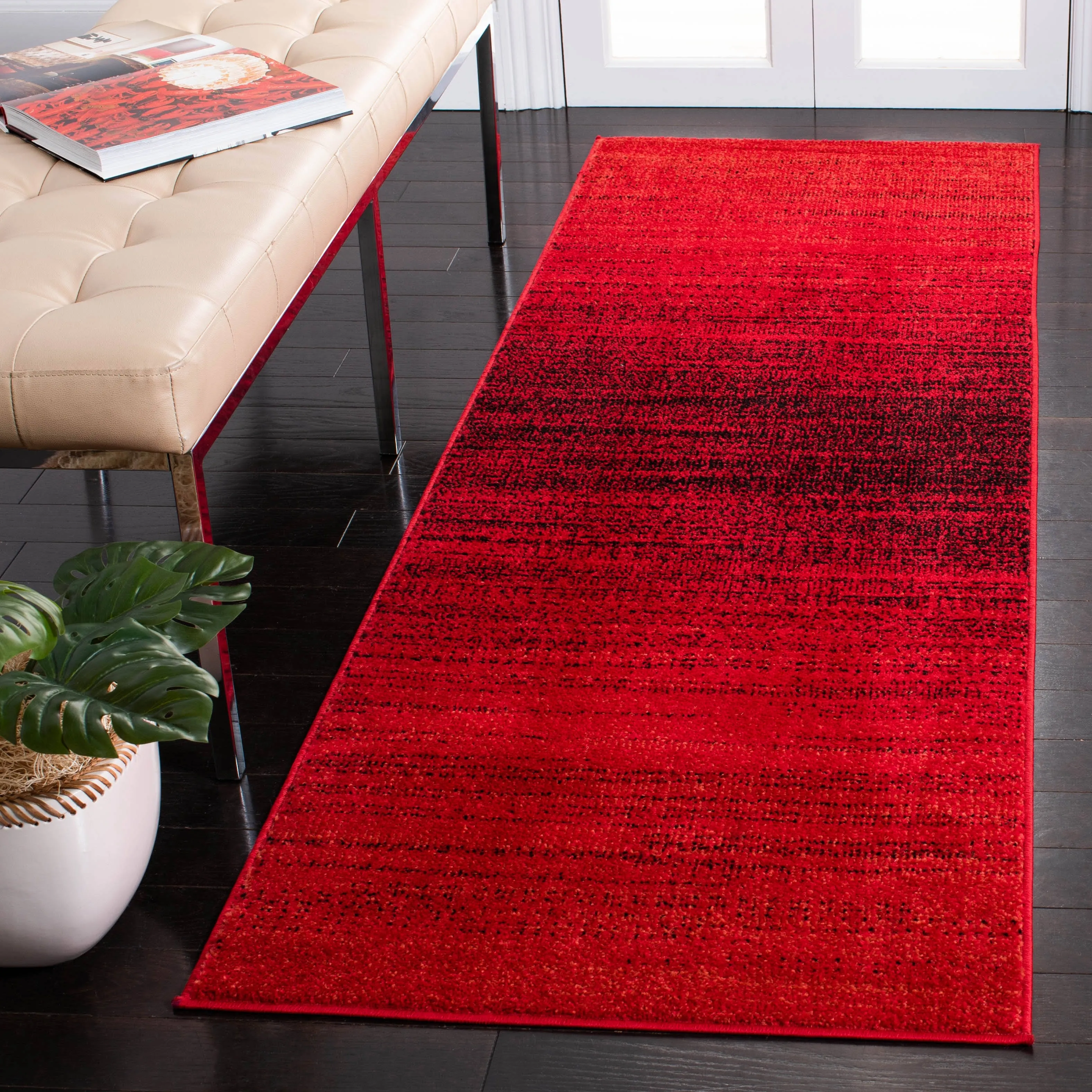 Safavieh Adirondack Rug Collection ADR142Q - Red / Black - 2'-6" x 8'