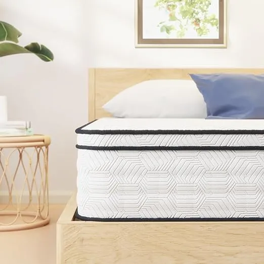 Sleephome Full Mattress: 12 inch Hybrid Pocket Spring & Comfort Foam Mattress ...