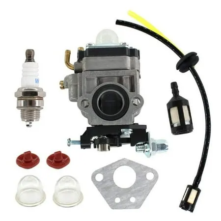 JINGT Carburetor for Kawasaki KBL23A Brush Cutter Carburettor Fuel Line Filter Kit