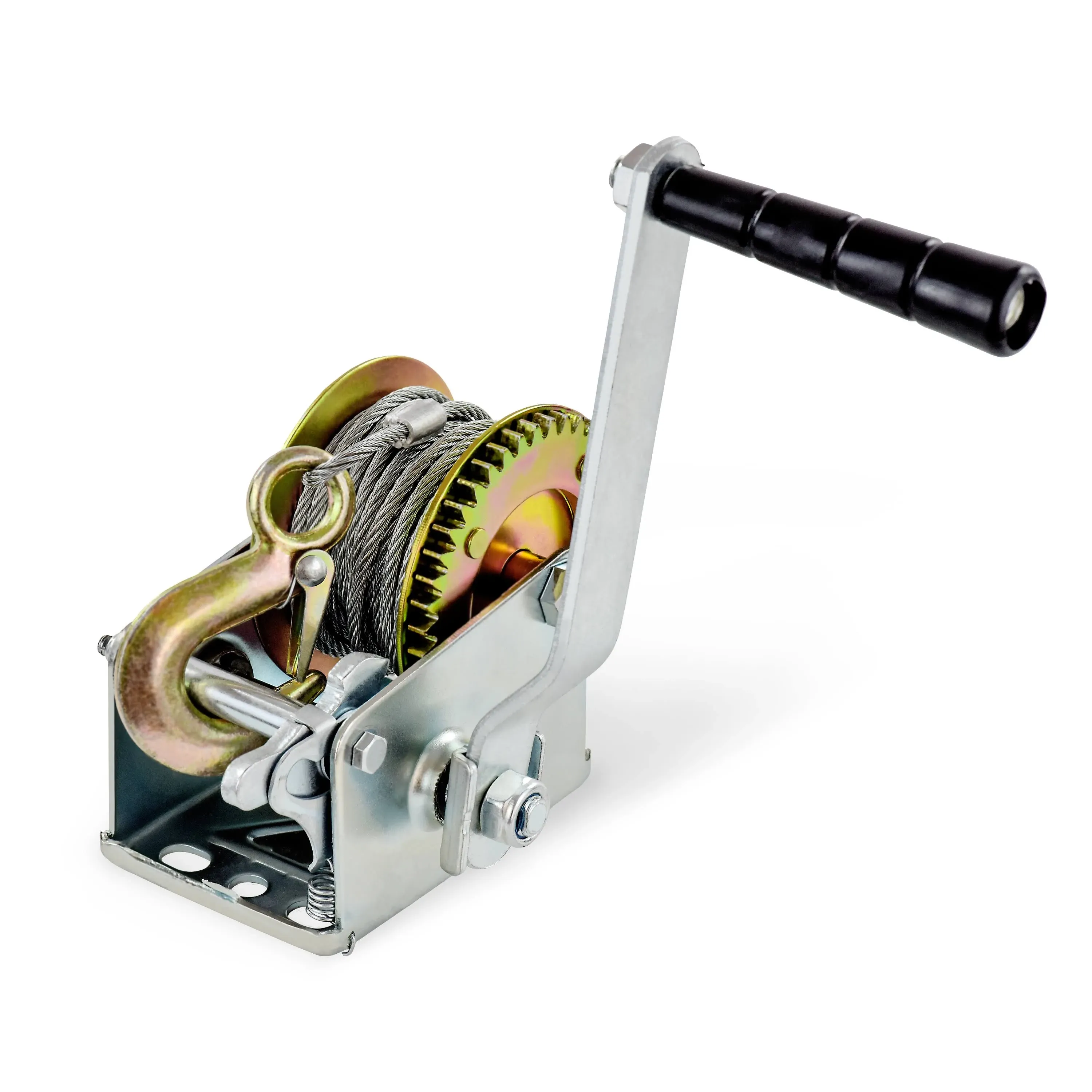 Heavy Duty 600 Pound Manual Two Way Ratchet 26.2 Ft Long Wire Winch Hand | Bo...