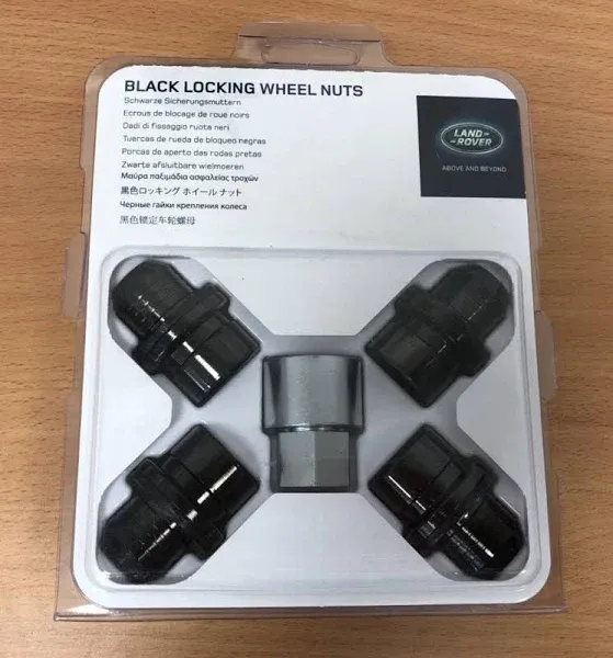 Land-Rover ccessories Land Rover Locking Wheel Nuts - Gloss Black Finish 2014 ...