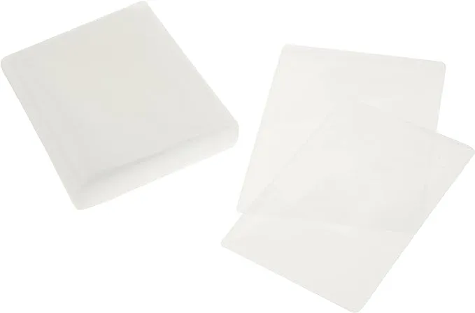 Atlantic 25 Pack Movie Sleeves - Clear Sleeve hold two discs each, Protects Discs Against Scratches and Dust