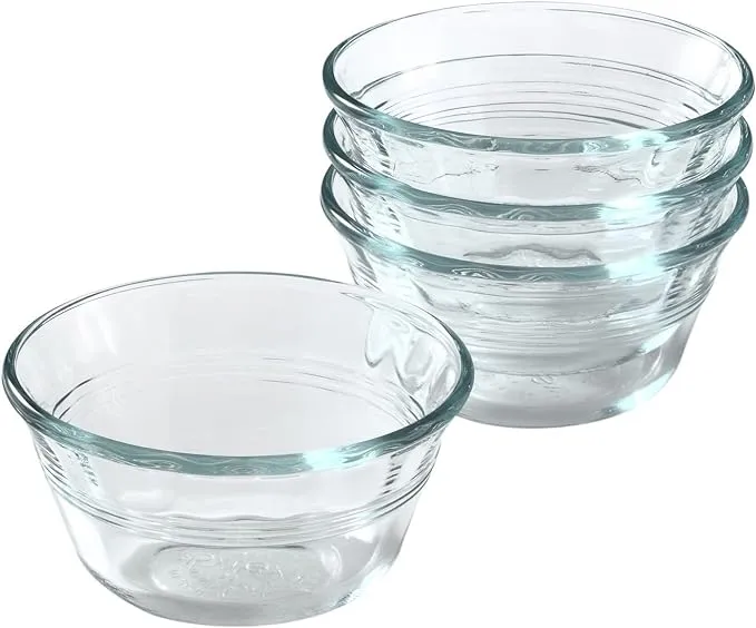 Pyrex 6-Ounce Custard Cups, Set of 4 6-Ounce, 4pc 6oz 