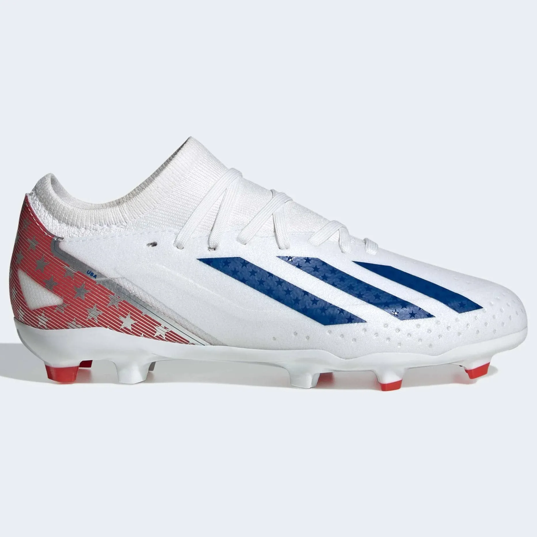 Adidas x Crazyfast.3 USA Youth Firm Ground Cleats Soccer IG0667 White 6