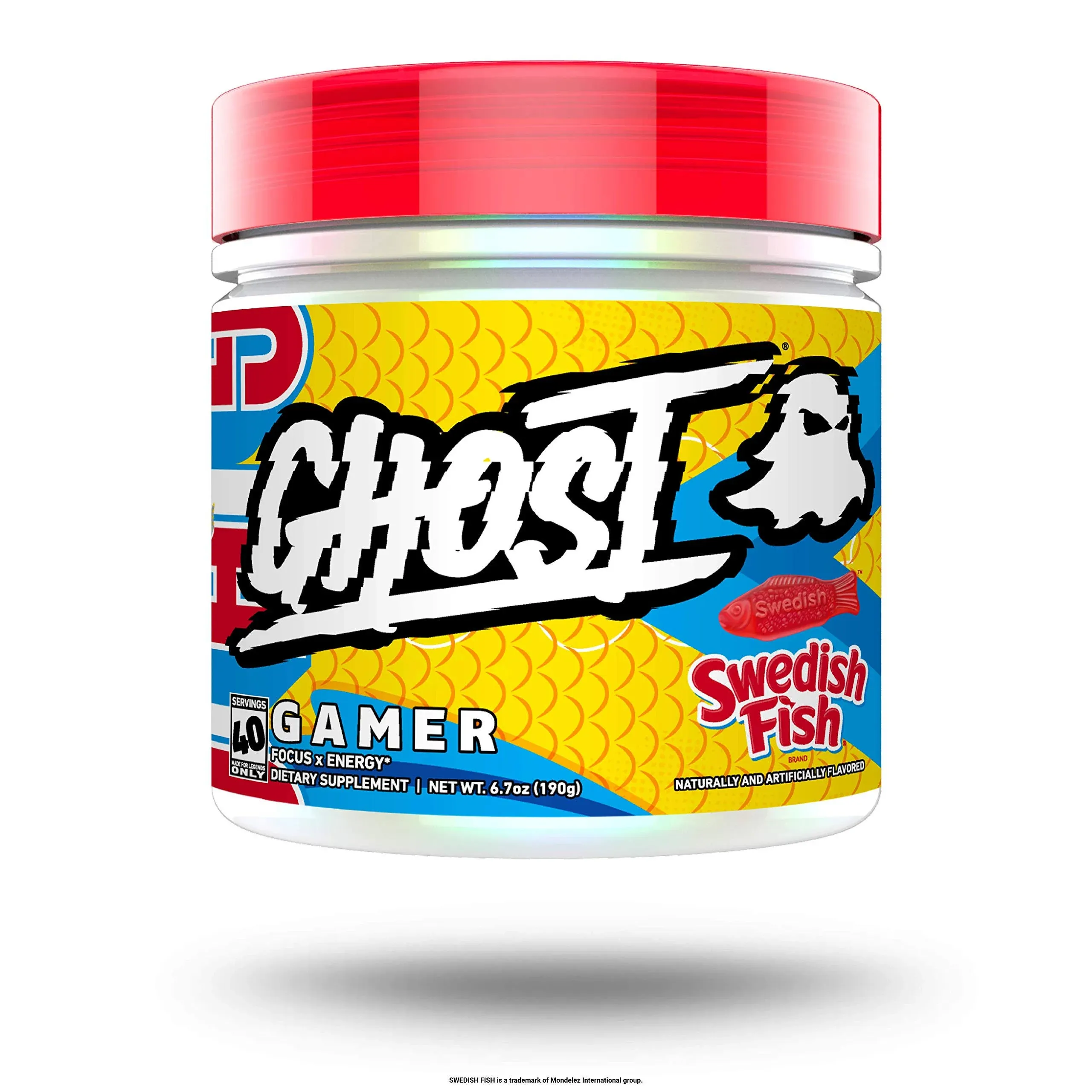 Ghost Gamer Focus x Energy, Swedish Fish - 6.7 oz