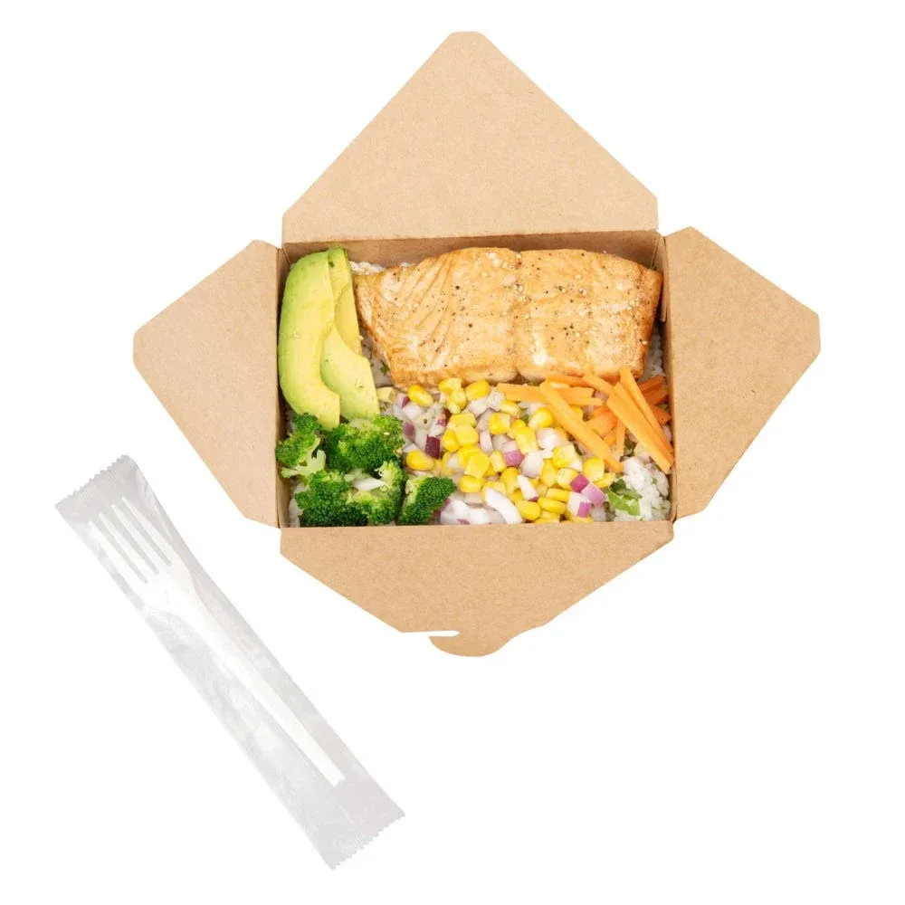 Basic Nature White CPLA Plastic Fork - Wrapped, Heat-Resistant - 6 1/2 inch - 250 ...