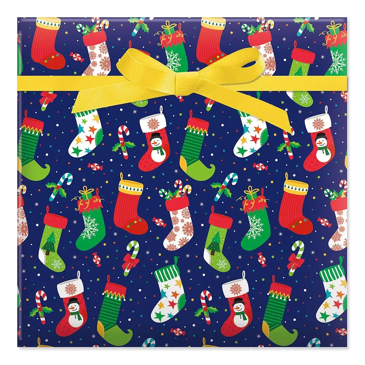 Current Be Jolly Christmas Rolled Wrapping Paper - Premium Jumbo 23-Inch x 32-Foot Gift Wrap Roll, 61 Square Feet Total