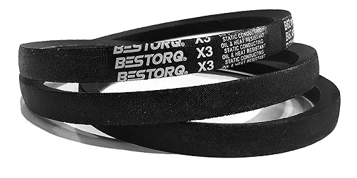 BESTORQ A34 or 4L360 V-Belt, Classic Wrapped Rubber X3 V-Belt, Black, 36" Outside Circumference x .51" Width x .34" Height, Pack of 1