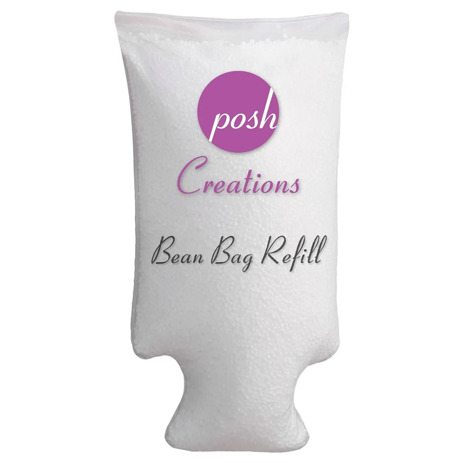 Posh Creations Foam Filling Bean Bag Refill, 75L, New White