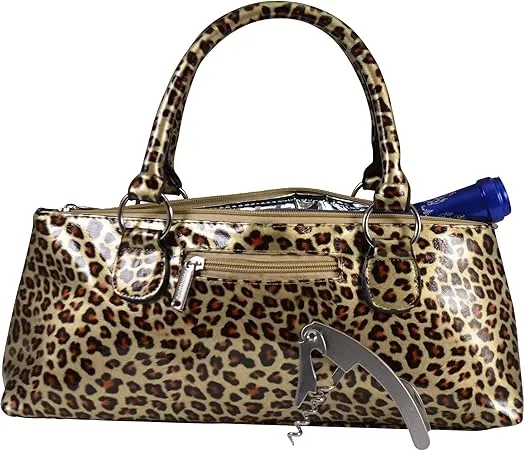 Cheetah Wine Clutch