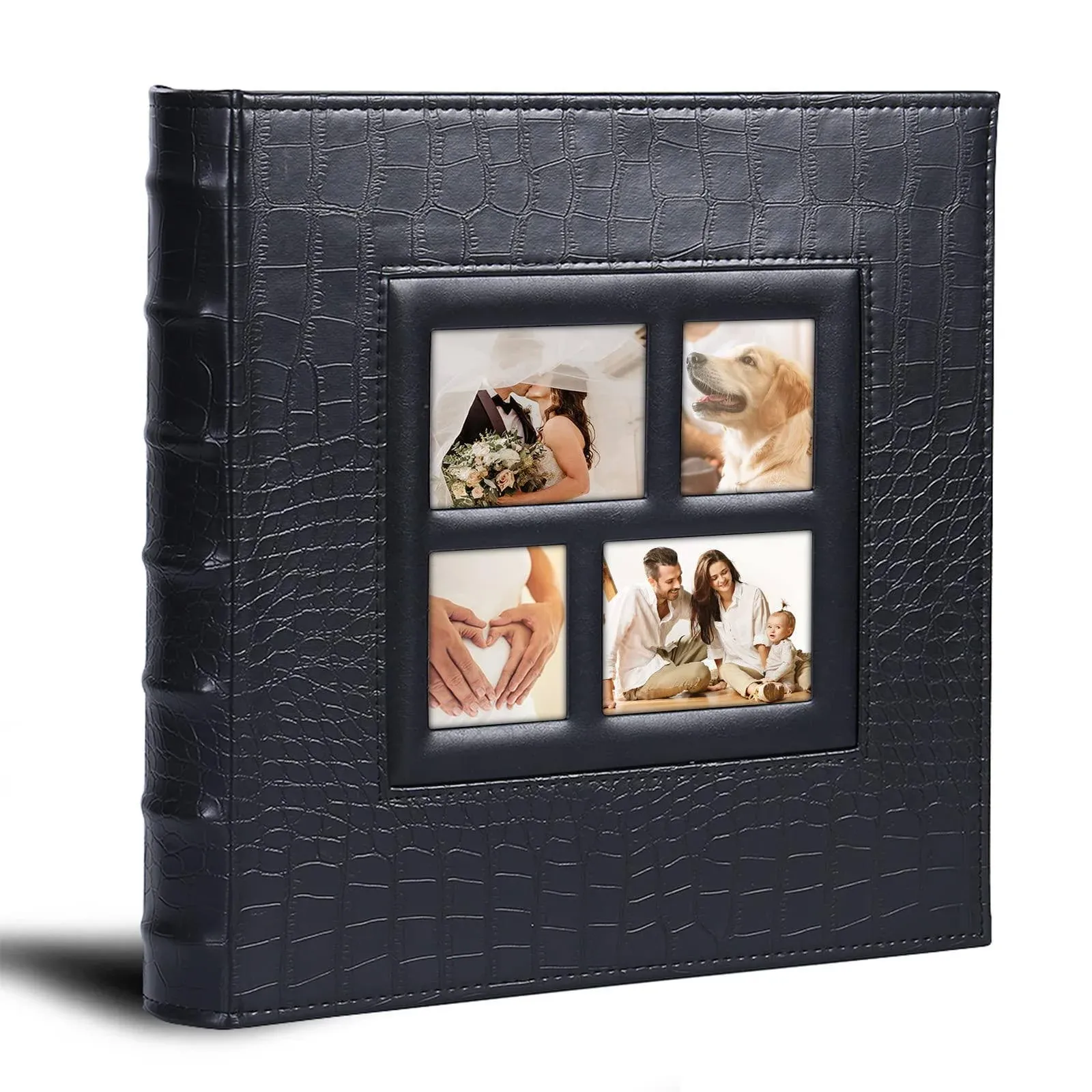 Photo Album Self Adhesive Large Magnetic Scrapbook Album 60 Pages Length 14X13 I