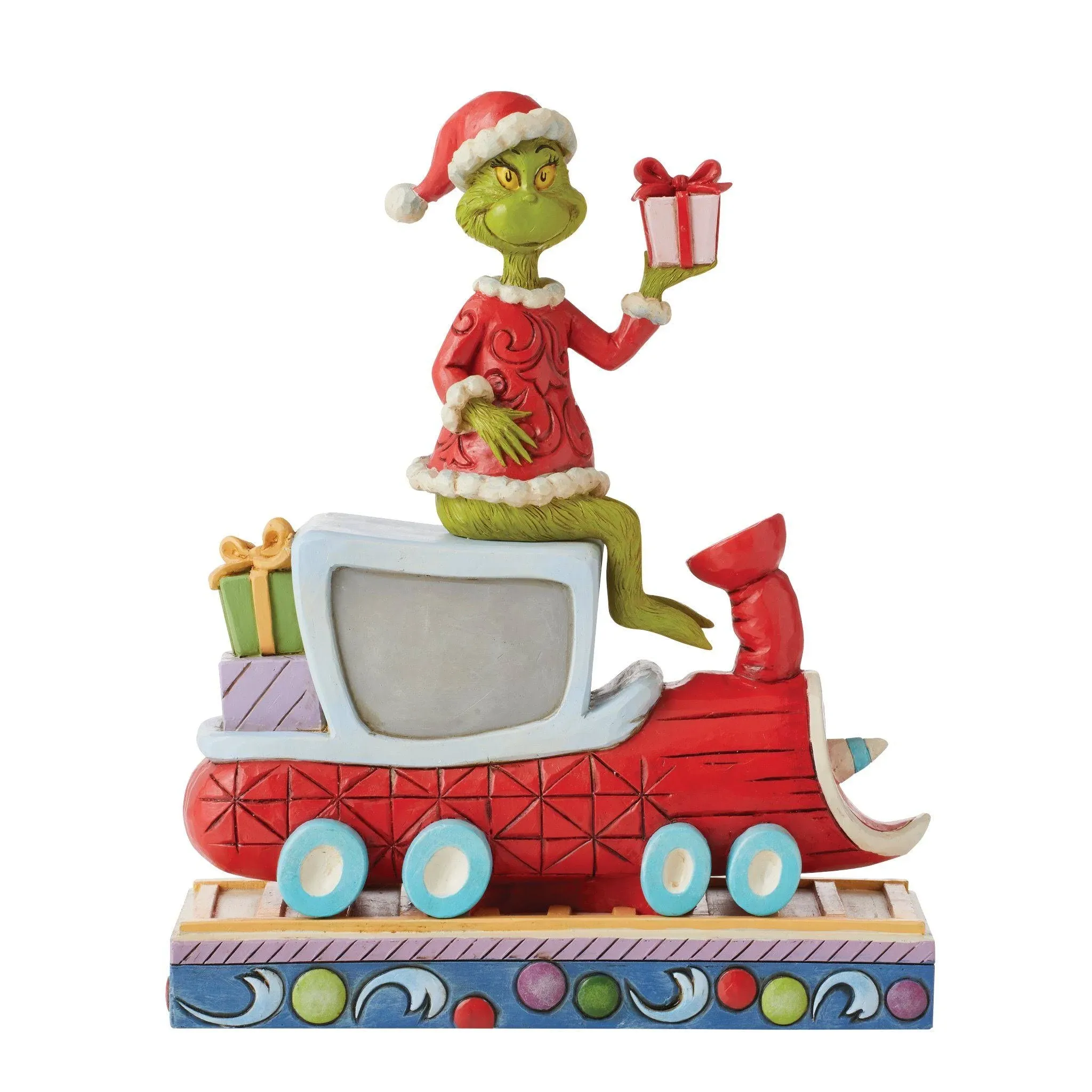 Jim Shore Grinch on Train Figurine