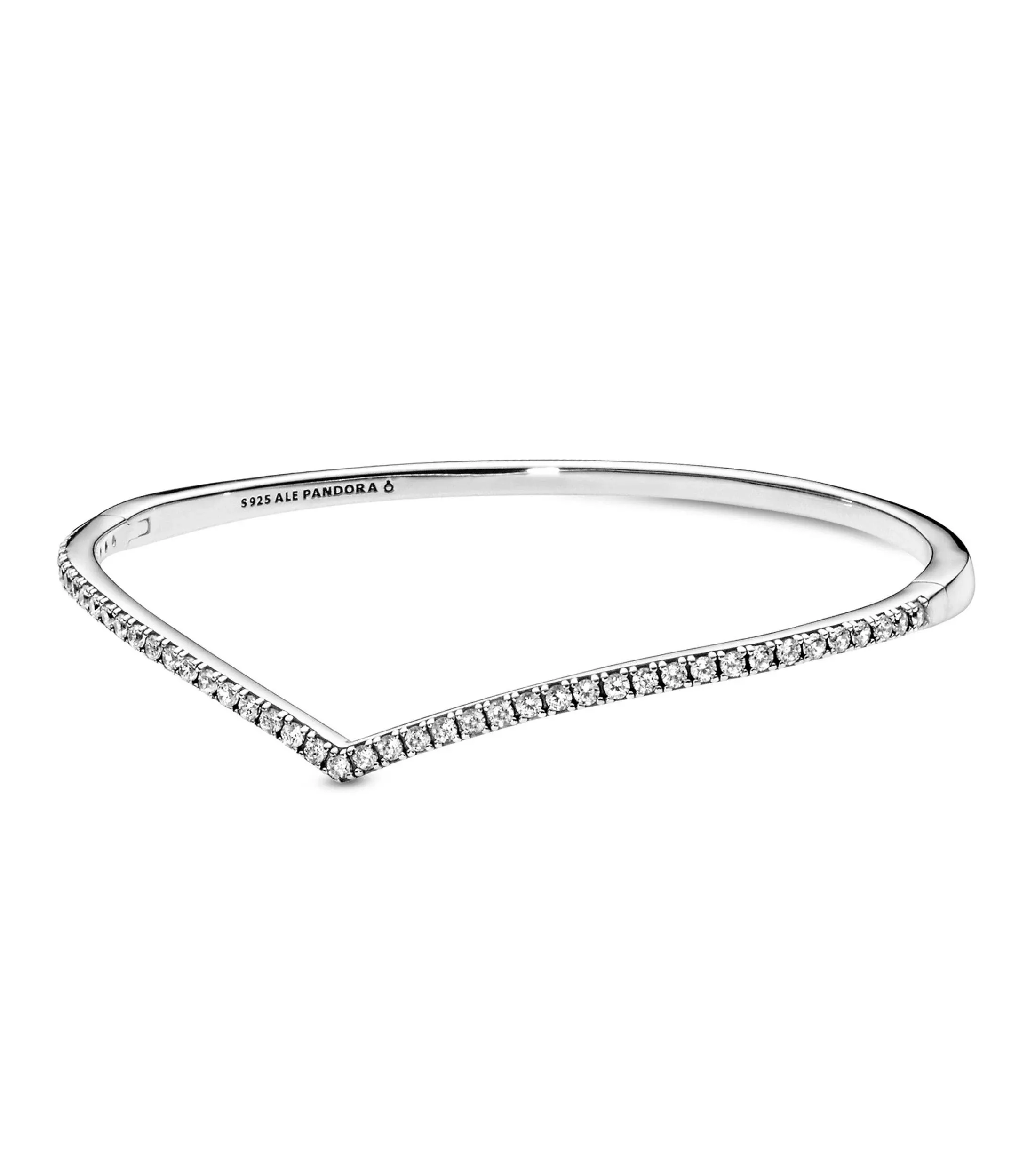 Sparkling Wishbone Bangle Pandora Bracelet