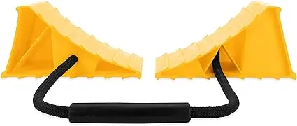 Camco 44470 Wheel Chock Double Rope Yellow