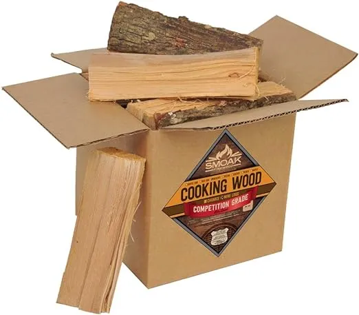 Smoak Firewood Hickory 8 in. Mini splits (8-10 lbs.) USDA Certified Kiln Dried Pizza Oven Wood, Grilling Wood, Smoking Wood BBQing Wood B01J94RIV6