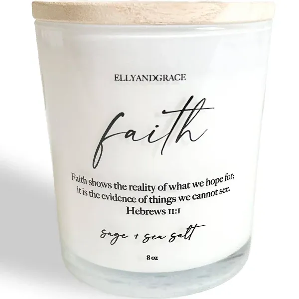 FAITH Glass Soy Candle