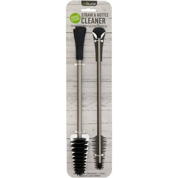 Reduce Straw &amp; Bottle Brush Set - 2-in-1 Large and Small Set, Ideal for Straws P