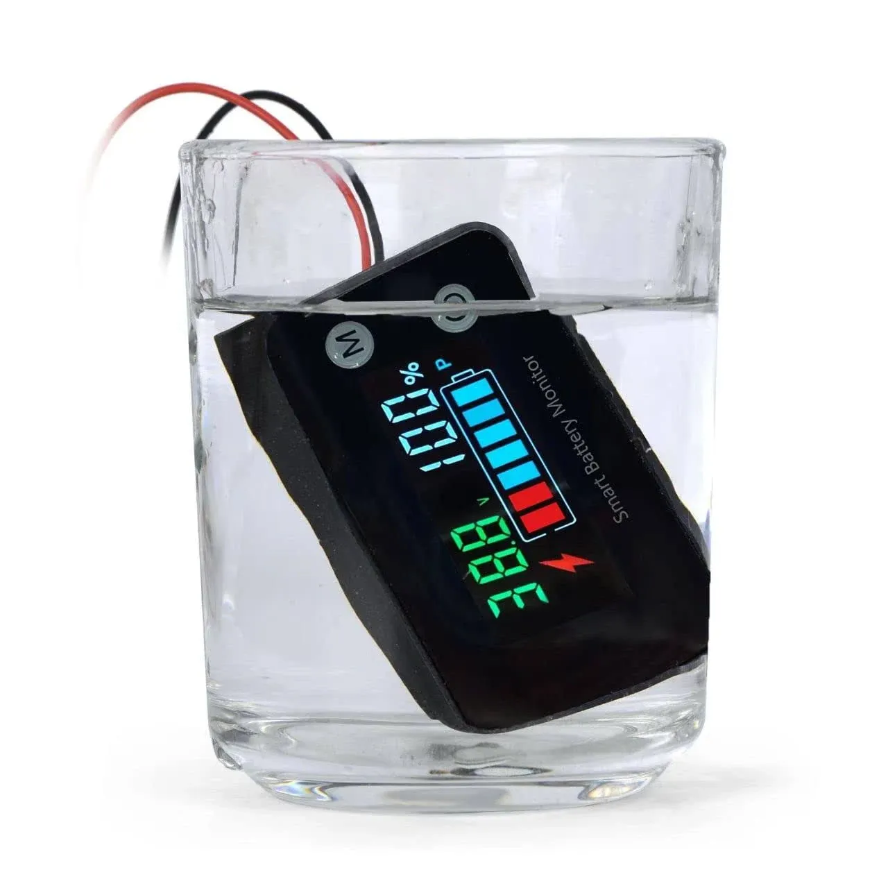 IPX7 Waterproof Battery Monitor12v 24v 36v 48v 60v 72vCar Motorcycle Golf car...