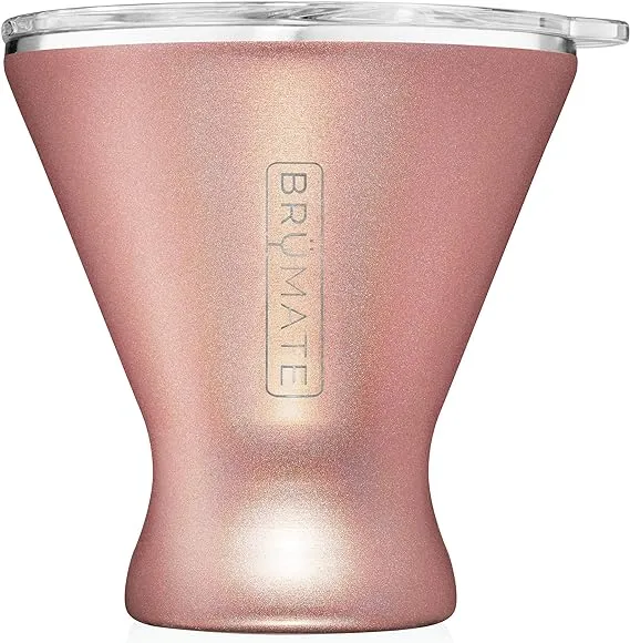 BrüMate MargTini 10oz Martini Margarita Tumbler - Made With Vacuum-Insulated Stainless Steel (Aqua)