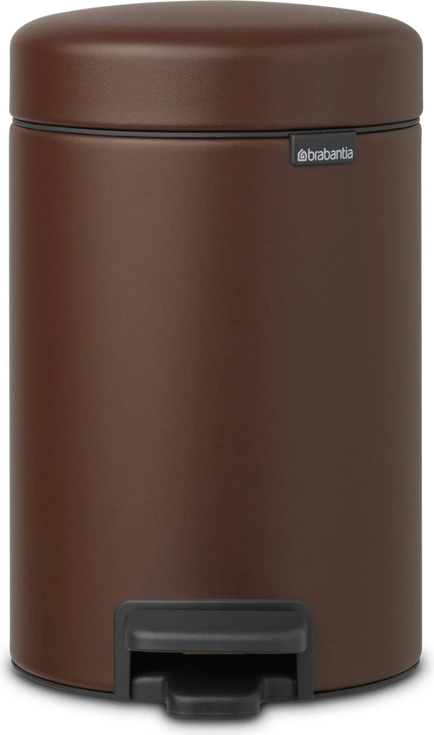 Trash Can 0.8 Gal. Pine Green Step-On Odor-Proof Soft Closing Lid Non-Slip Base