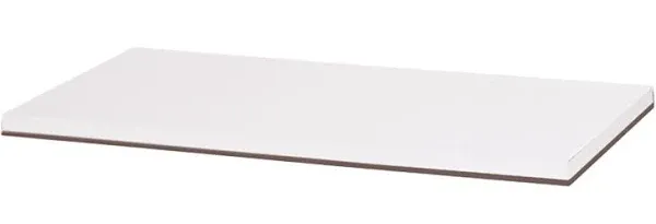 SSWBasics Laminated White Melamine Shelf - 48" L x 12" W