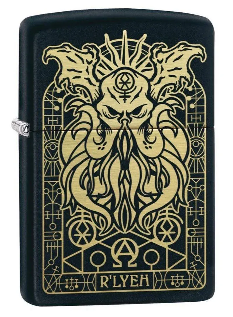 Zippo 29965 Monster Design Black Matte Pocket Lighter