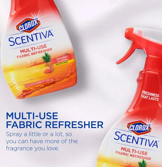 (2) Scentiva Multi-Use Fabric Refresher Spray | Fabric Freshener for Closets, Up