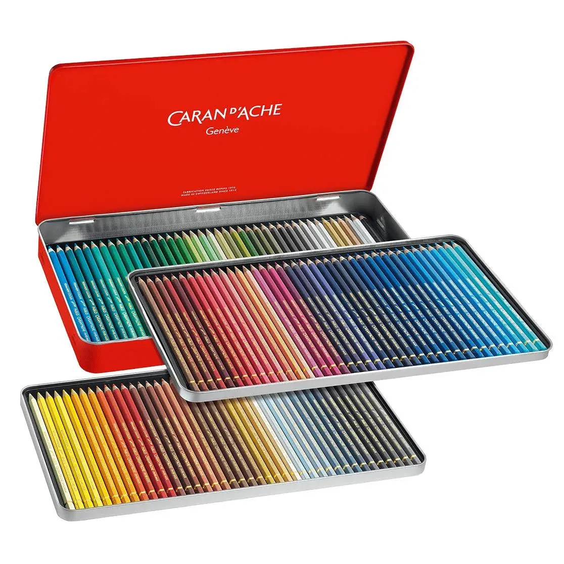 Caran d'Ache Pablo Colored Pencil Set of 120 Metal Box (666.420)