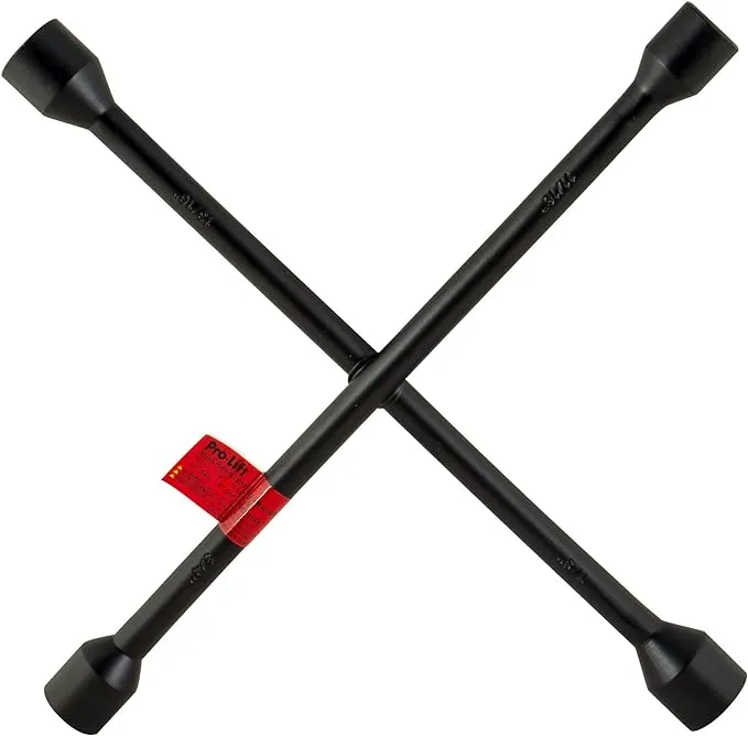 Pro-Lift W-9010P 14-Inch Heavy Duty SAE Lug Wrench - 4-Way Cross Wrench