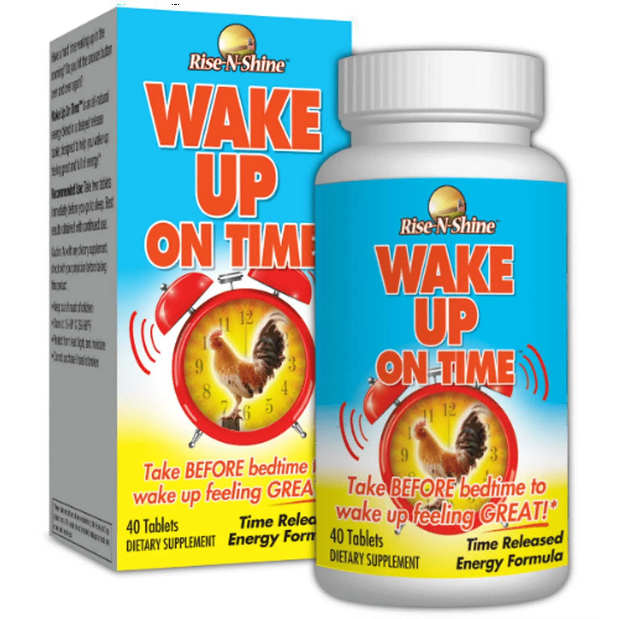 Wake Up On Time Time Released Energy Formula, Tablets - 40 tablets