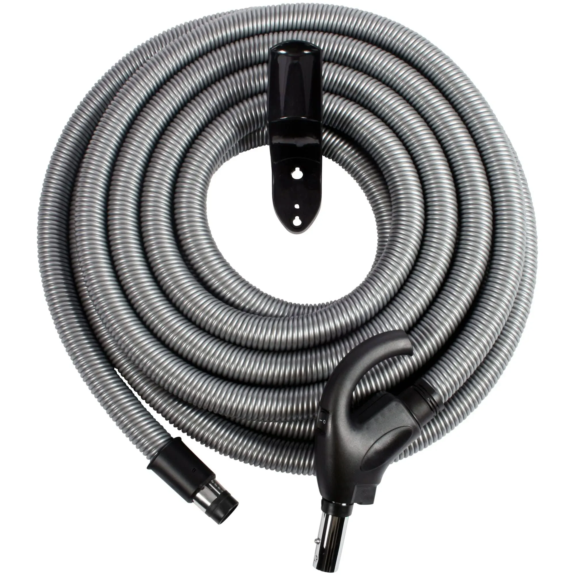 Ms 97283 Low Voltage Central Vacuum Hose And Hanger 40 Ft Silver