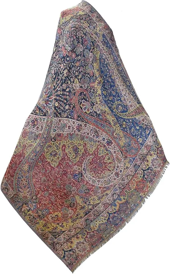 Heritage Trading Large, Superior Kani Shawl. Paisley Jamawar from India. Warm ...