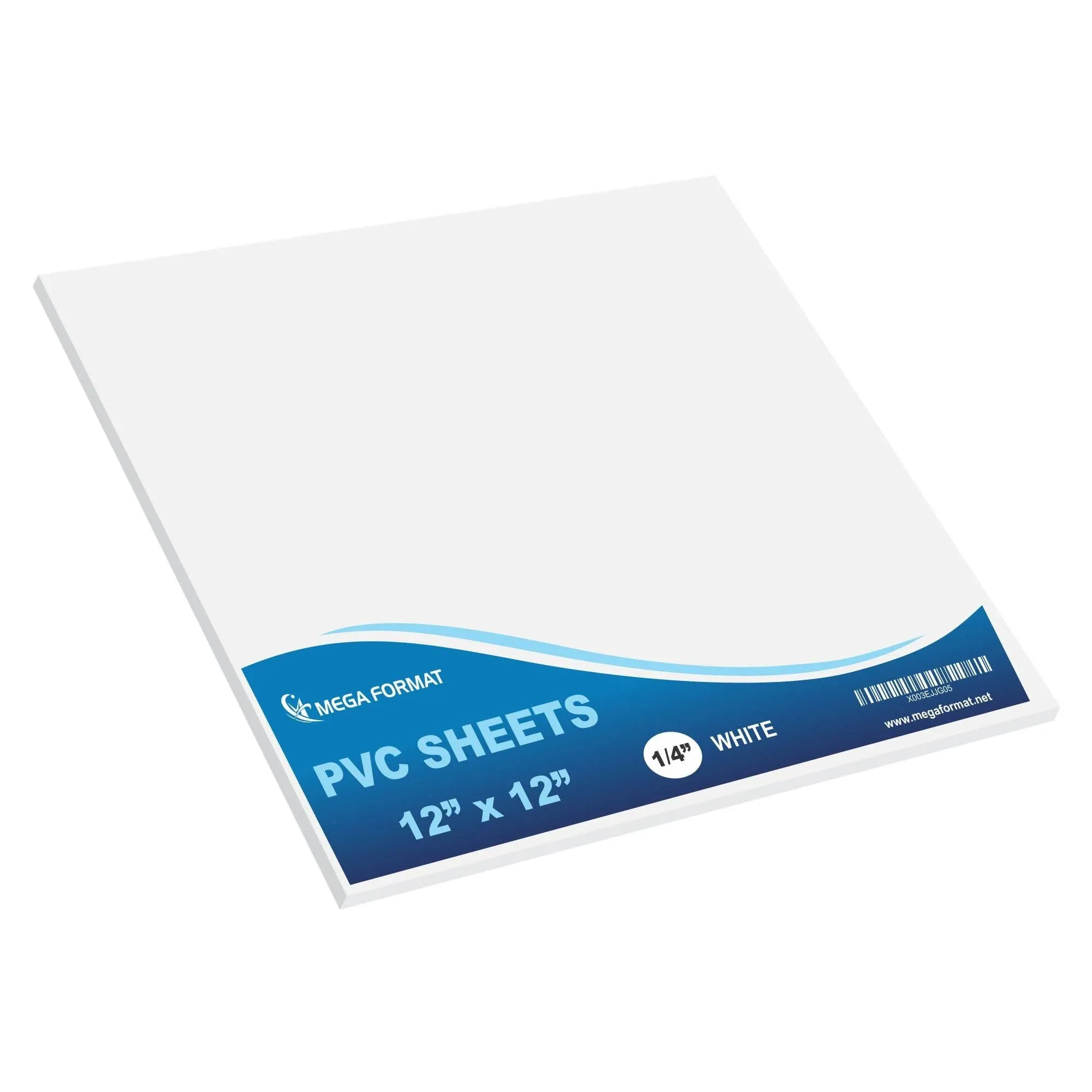 Mega Format Expanded PVC Plastic Sheets - 8.5&#034; X 11&#034; Rigid Black Sheet for Craft