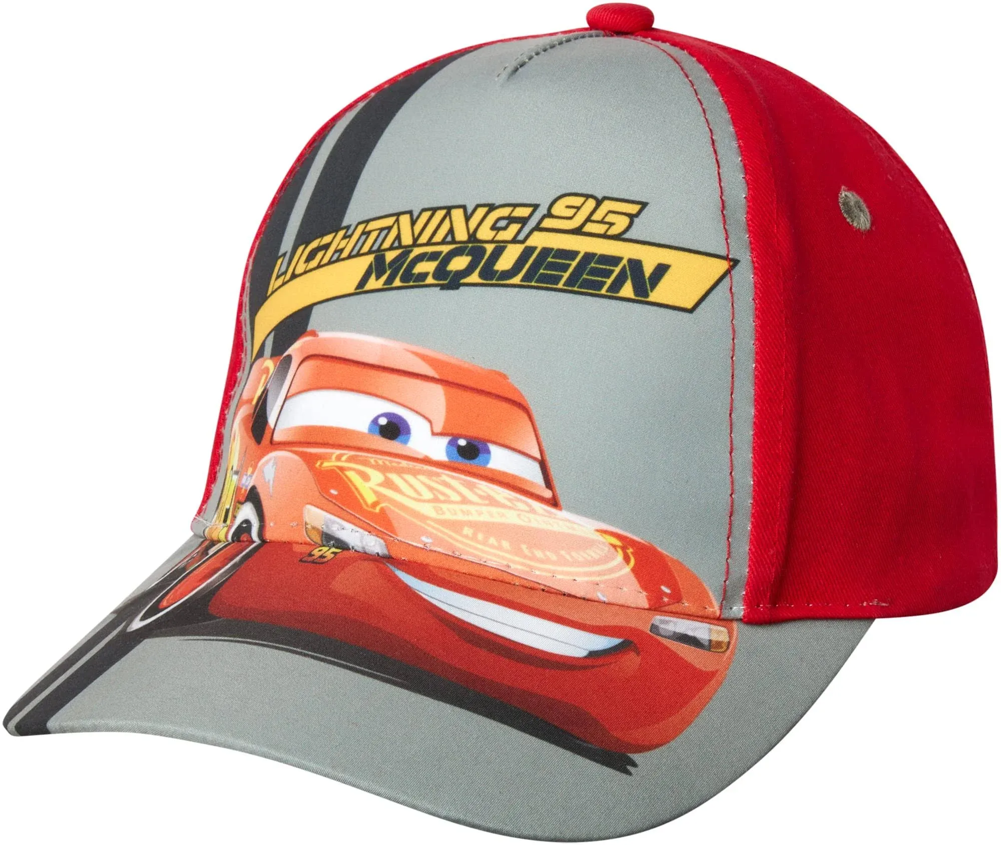 Disney Pixar Boys’ Cars Lightning Mcqueen Hat - Piston Cup Baseball Cap (Toddler/Boy)