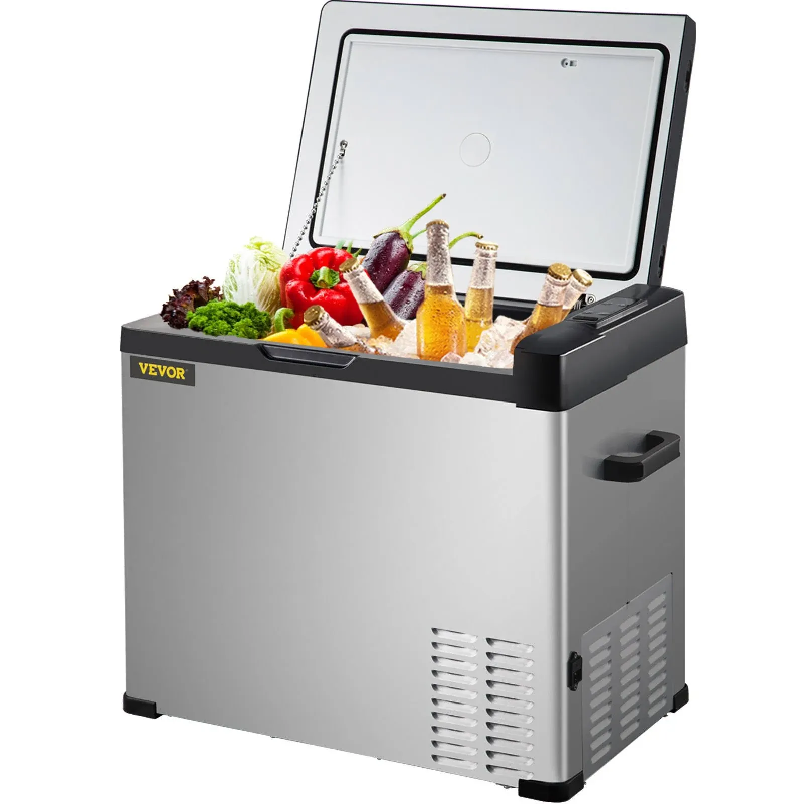 VEVOR BXS50LC50110VHFZNV1 1.77 Cu. ft. Portable Outdoor Refrigerator Carbon Steel ...