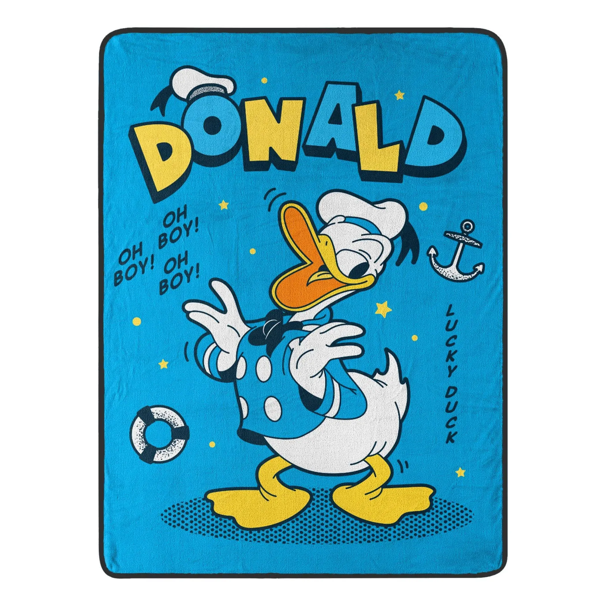 Disney&#039;s Donald Duck &#034;Lucky Duck&#034; Kids 46&#034; x 60&#034; Throw Blanket - AB0BPTJGZ6P6