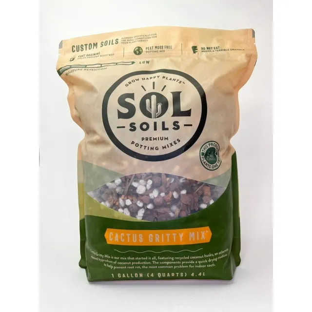 Sol Soils Cactus Gritty Mix (1 Gallon)