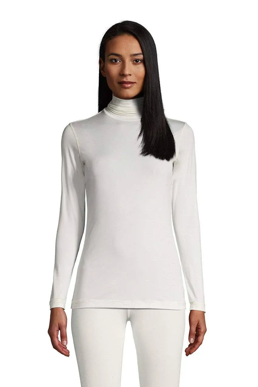 Women's Lands' End Thermaskin Heat Turtleneck Undershirt