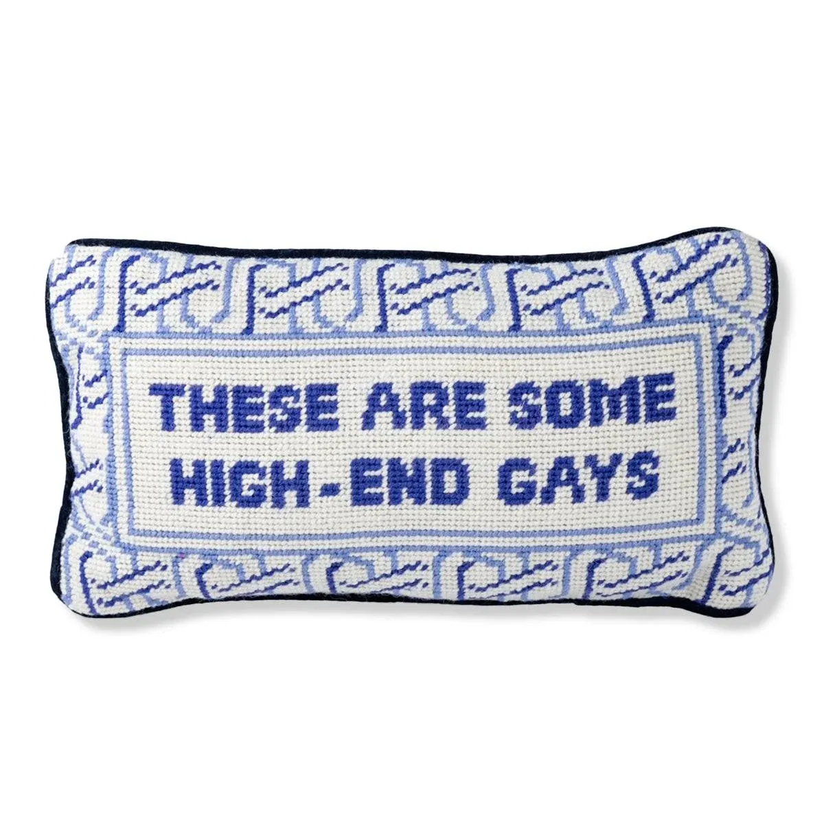 Furbish Studio - High-end Gays Needlepoint Pillow