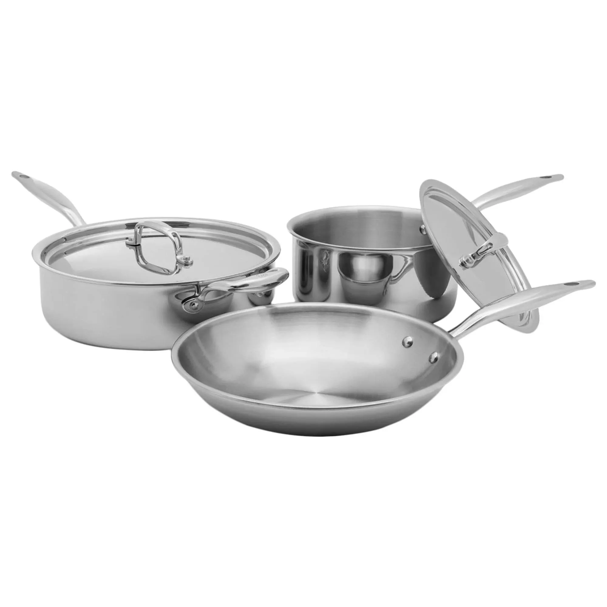 Heritage Steel 5 Piece Essentials Cookware Set