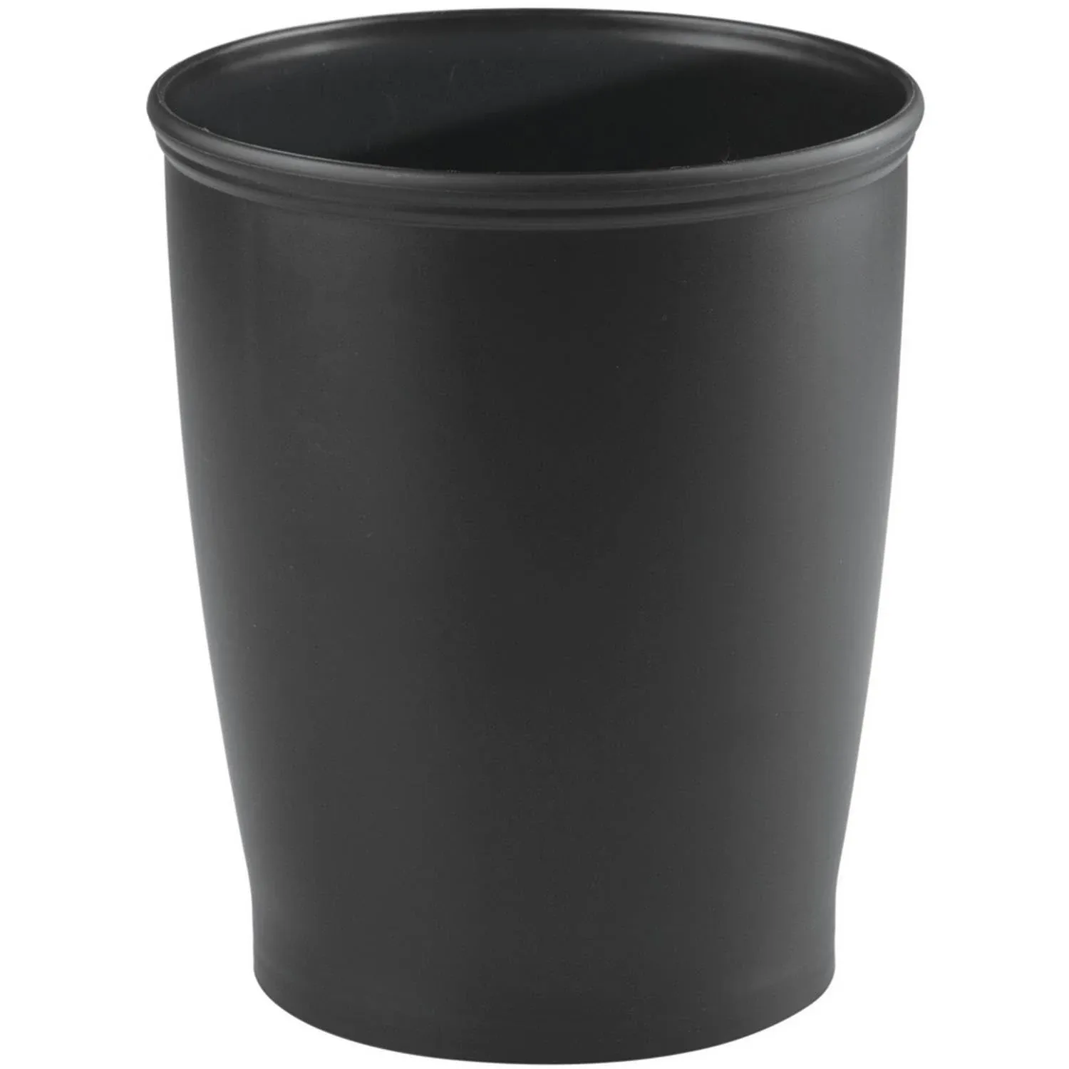 iDesign Kent Wastebasket Trash Can, Black