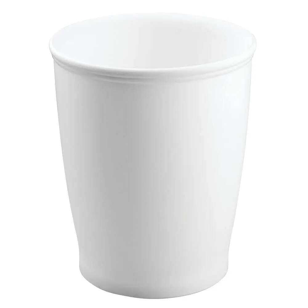 Interdesign Kent Wastebasket Trash Can - White