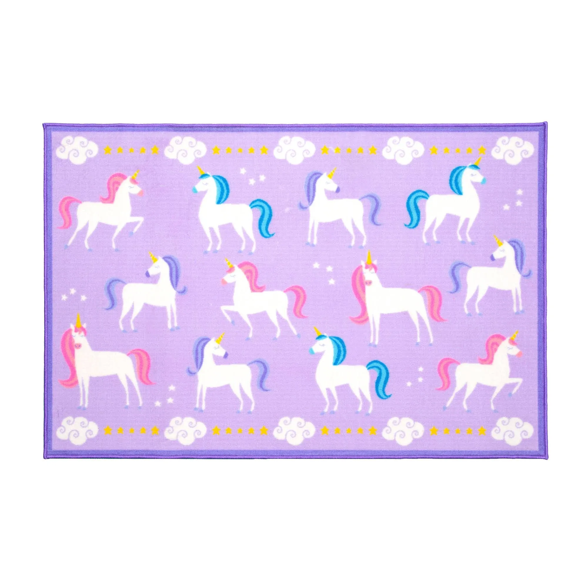 Pink Unicorn Kids Room Area Rug 39" x 58"