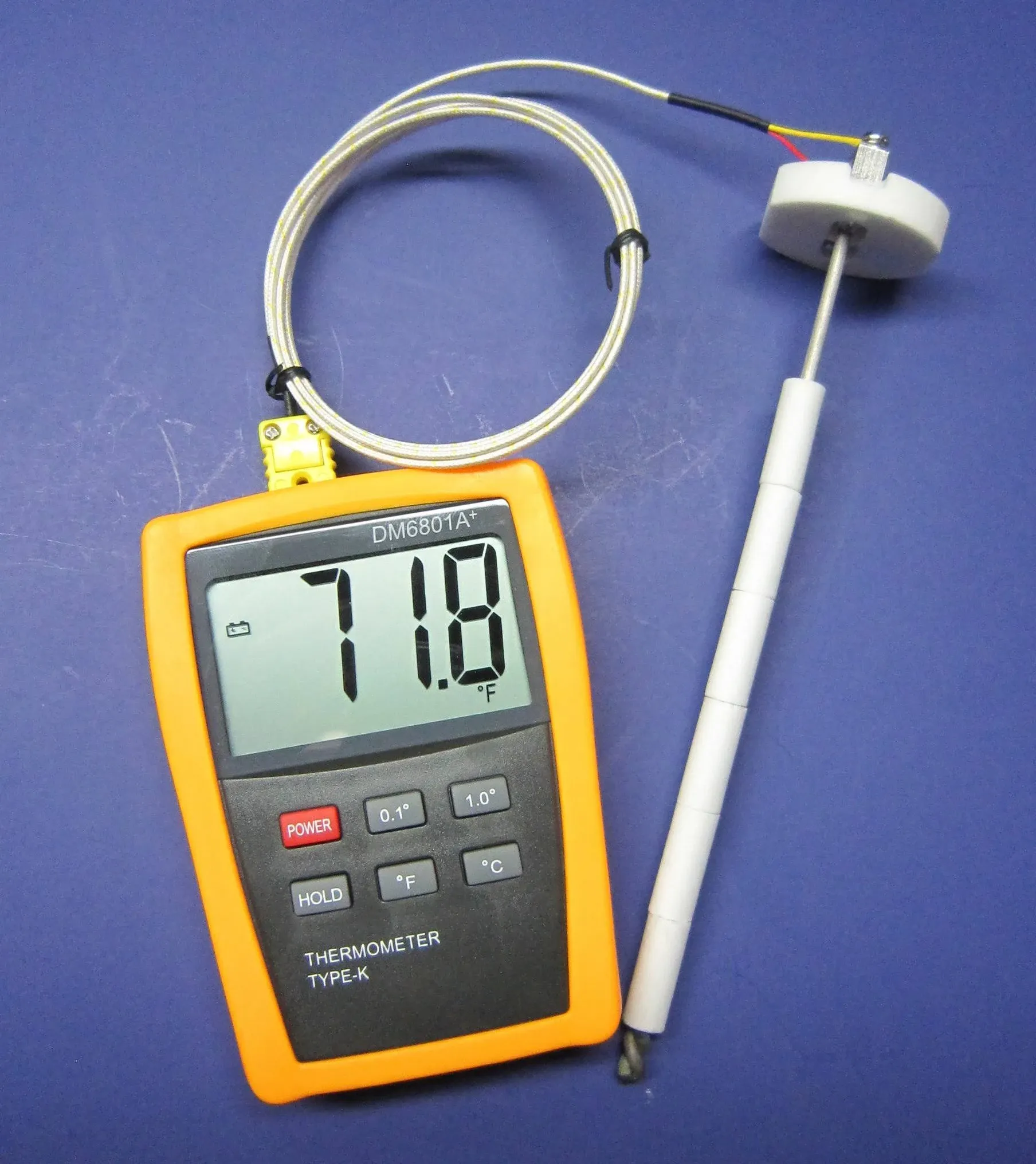 High Temperature K-Type Thermocouple Sensor Ceramic Kiln Furnace with Connector ...