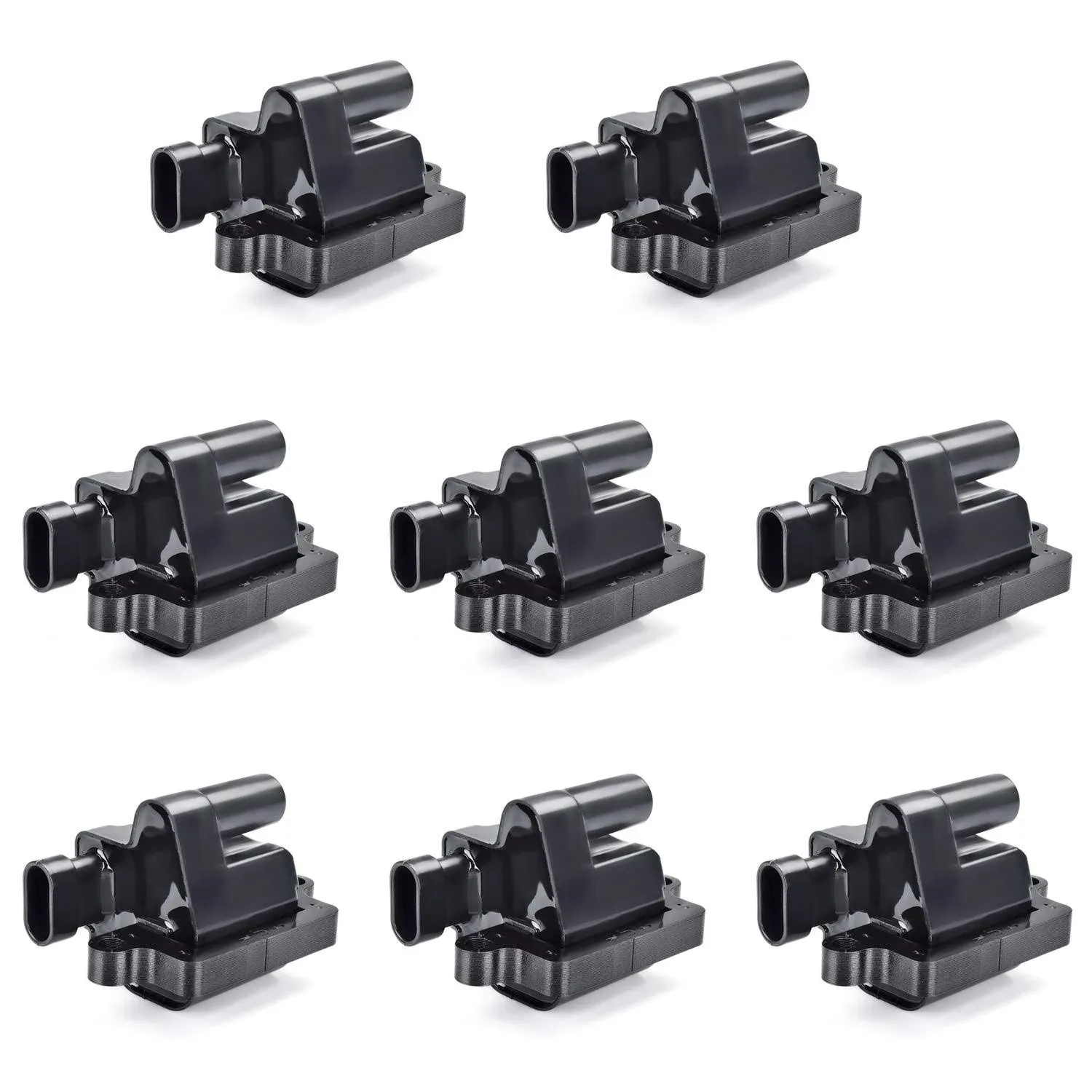 FAERSI Ignition Coil Pack of 8 Replacement for Cadillac Escalade, Chevy Silve...